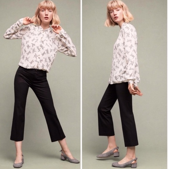 ISO Anthropologie Essential Crop Flares